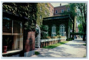 c1960 Queensbury Hotel Exterior Building Street Glens Falls New York NY Postcard