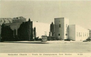 Truth or Consequences New Mexico Methodist Church 1940s RPPC Postcard 21-10108