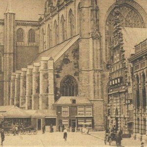 Netherlands Haarlem Grote Kerk Vintage Postcard 07.64