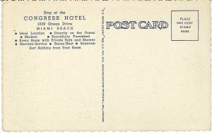 Congress Hotel on the beach Miami Beach Florida