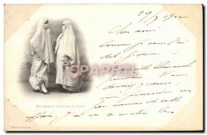 Old Postcard Moorish City Suits Women Folklore