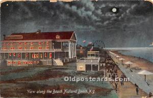 View along the Beach Midland Beach, NY, USA 1907 