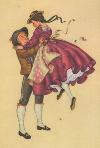 Lower Inn Valley Tirol Austrian Fashion Costume Folklore Postcard