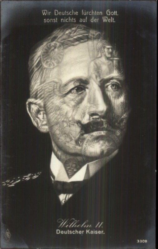 Metamorphic Fantasy - Kaiser Wilhelm Real Photo Postcard gfz