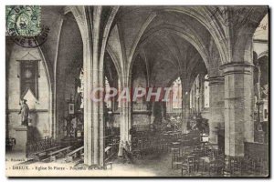 Postcard Old Church St Pierre Dreux Circumference of the chorus