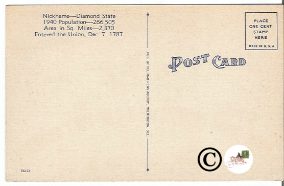Vintage Big Letter Postcard Greetings From Delaware Large Letter Linen ...