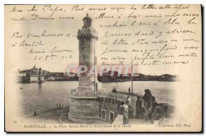 Old Postcard Marseille Le Phare Sainte Marie