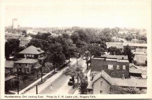 Postcard Ontario Bird's Eye View of Humberstone Coca Cola Sign PECO 1940 K77