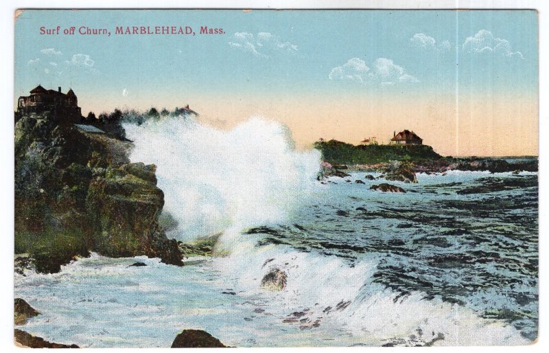 Marblehead, Mass, Surf off Churn