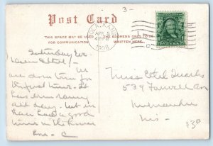 Iola Kansas KS Postcard Carnegie Library Building Exterior View  c1908 Vintage