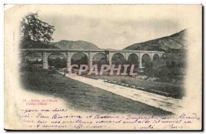 Old Postcard Valley of & # 39Aude Viaduct & # 39Axal