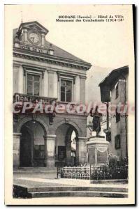 Old Postcard Modane Hotel De VIlle Monument