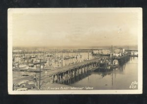 RPPC WESTPORT WASHINGTON FISHING BOATS ELLIS 820 REAL PHOTO POSTCARD