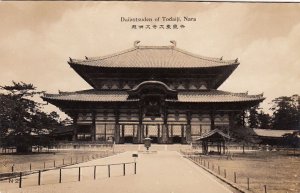 RPPC Postcard Daibutsuden Todaiji Nara Japan