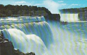 Canada Ontario Niagara Falls American Fall At Prospect Point And Horseshoe Fa...