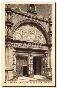 Toulouse - Portal & # 39Eglise Dalbade - Old Postcard