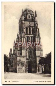 Old Postcard Saintes La Cathedrale St Pierre