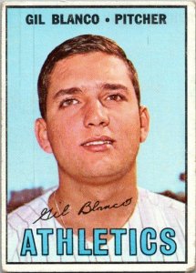 1967 Topps Baseball Card Gil Blanco Oakland Athletics sk2292