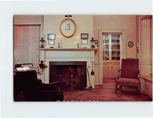 Postcard Living Room, The Wadsworth Longfellow House, Portland, Maine