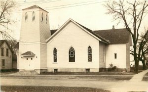 RPPC Postcard; Waterloo IA Walnut Street Baptist Church Black Hawk County Posted