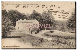 Postcard Old Foret Conquet House Laugh garde Black Mountain