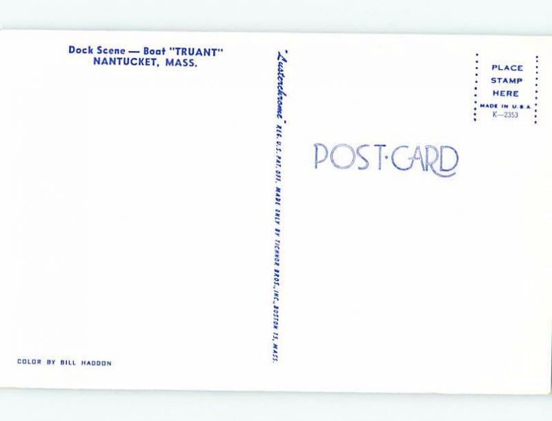 Pre-1980 HARBOR SCENE Cape Cod - Nantucket Massachusetts MA hp7304