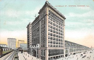 LaSalle Street Station Chicago, IL., USA Chicago Train 1908 