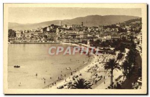 Postcard Old Cannes Croisette and the Mount Knight