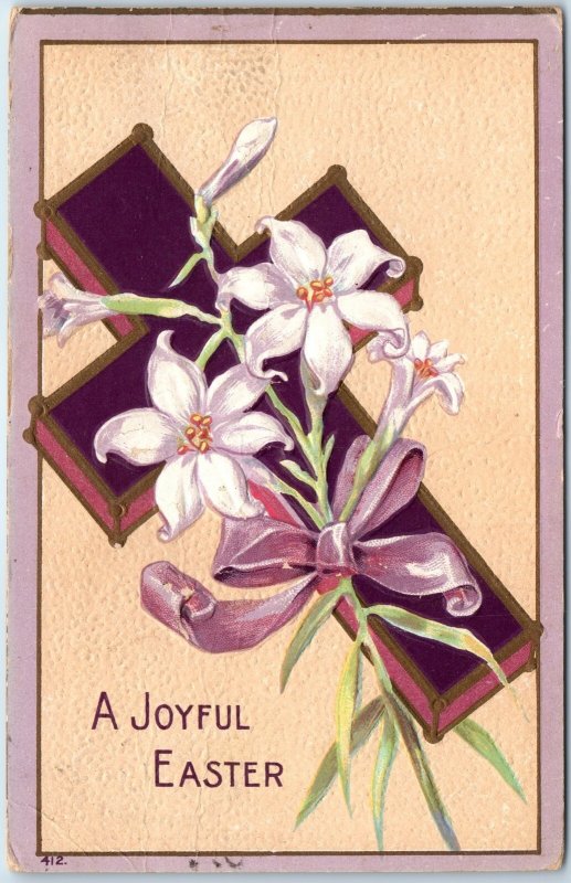 c1910s Easter PC Oakes & Sioux City Railway RPO Cancel W Watson Dumont IA A279