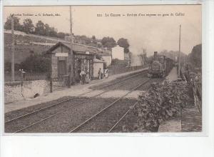LE CELLIER - Arrivée d'un express en gare du Cellier - très bon état
