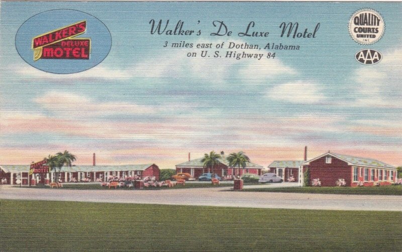 Alabama Dothan Walker's De Luxe Motel U S Highway 84 sk1766