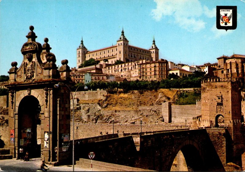 Spain Toledo Alcantara Bridge and Alcazar