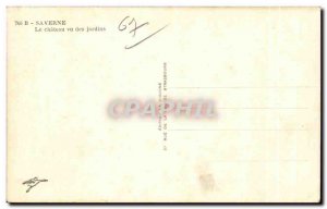 Old Postcard Saverne The castle seen gardens