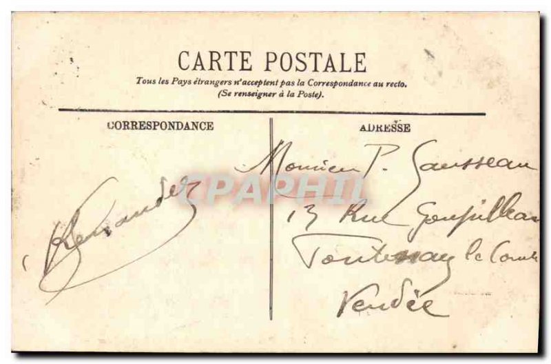 Postcard Old Paris Place de la Concorde and the Seine