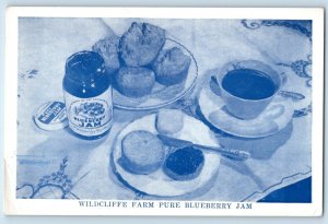 Wildcliffe Farm Pure Blueberry Jam Bothell Washington WA Advertising Postcard