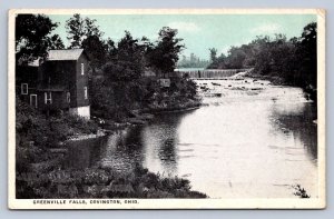 J91/ Covington Ohio Postcard c1910 Greenville Falls Mill Building 346