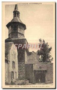 Old Postcard The Picturesque Auvergne Besse The Belfry and the gate of the city