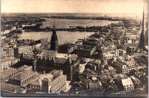 Germany Hamburg Blick Uber Die Alster Vintage RPPC C018