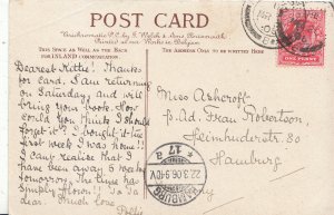 Genealogy Postcard - Family History - Ashcroft - Heimhuderstr 80 - Hamburg BX231