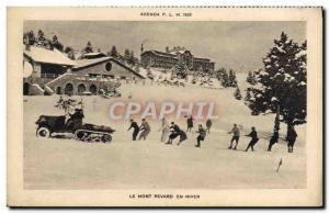 Old Postcard of Sports & # 39hiver Ski Mont Fox in winter