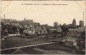 CPA Fougeres le Chateau et Eglise St Leonard (1237612)