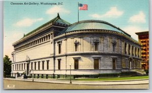 Washington DC~Corcoran Art Gallery~Vintage Linen Postcard