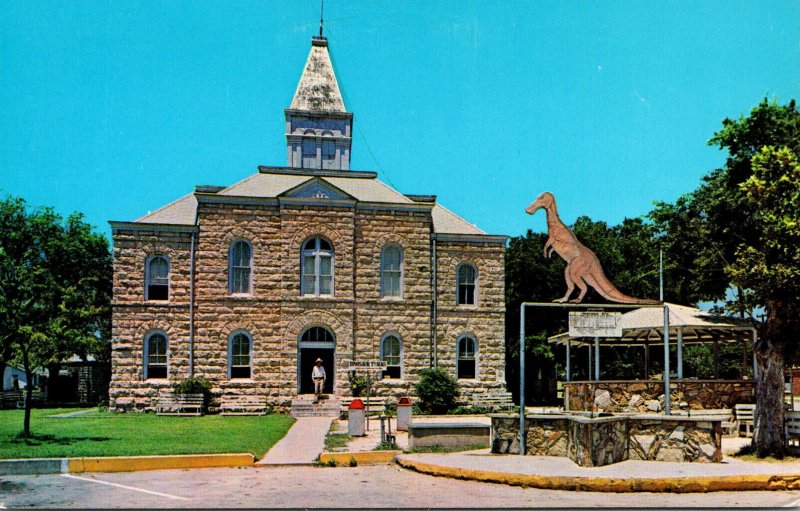 Texas Glen Rose Somerville County Court House Home Of The Dinosaurs