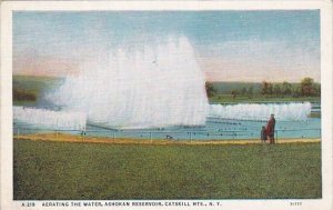 New York Catskill Mountains Aerating The Water Ashokan Reservoir