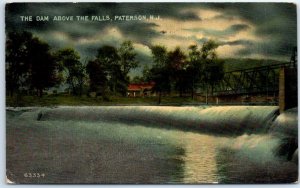 Postcard - The Dam Above The Falls - Paterson, New Jersey