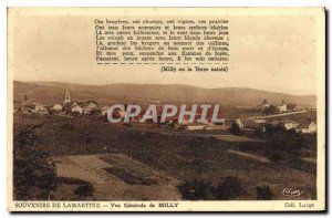 Postcard Old Milly-Lamartine Milly Vue Generale