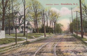 Postcard Asheboro Street Greensboro NC