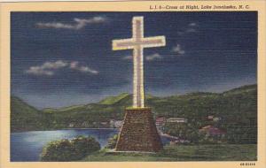 Cross At night Lake Junaluska North Carolina