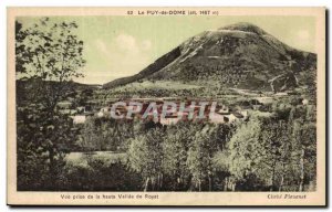 Old Postcard Puy de Dome View from the high valley of Royat