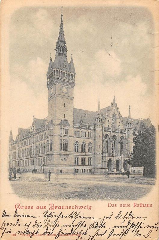 BG36187 gruss aus braunschweig das neue rathaus    germany